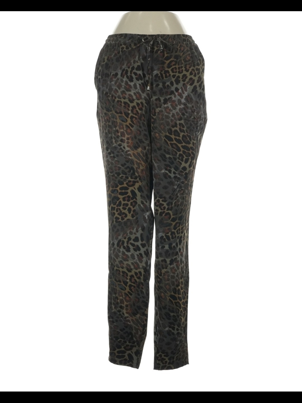Guess Leopard-Pattern Pants in Brown and Black